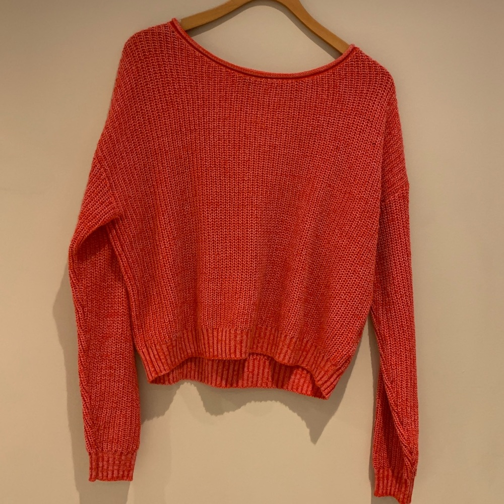 Lightly worn cozy red sweater